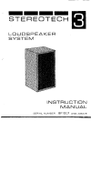 McIntosh Stereotech-3 - Service manual